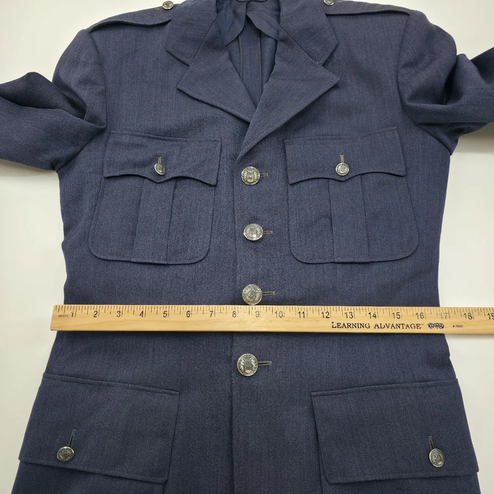 Vintage Siebler Custom Luxury Tailored Military Jacket Mens Medium 1951 USA Blue - Picture 16 of 16